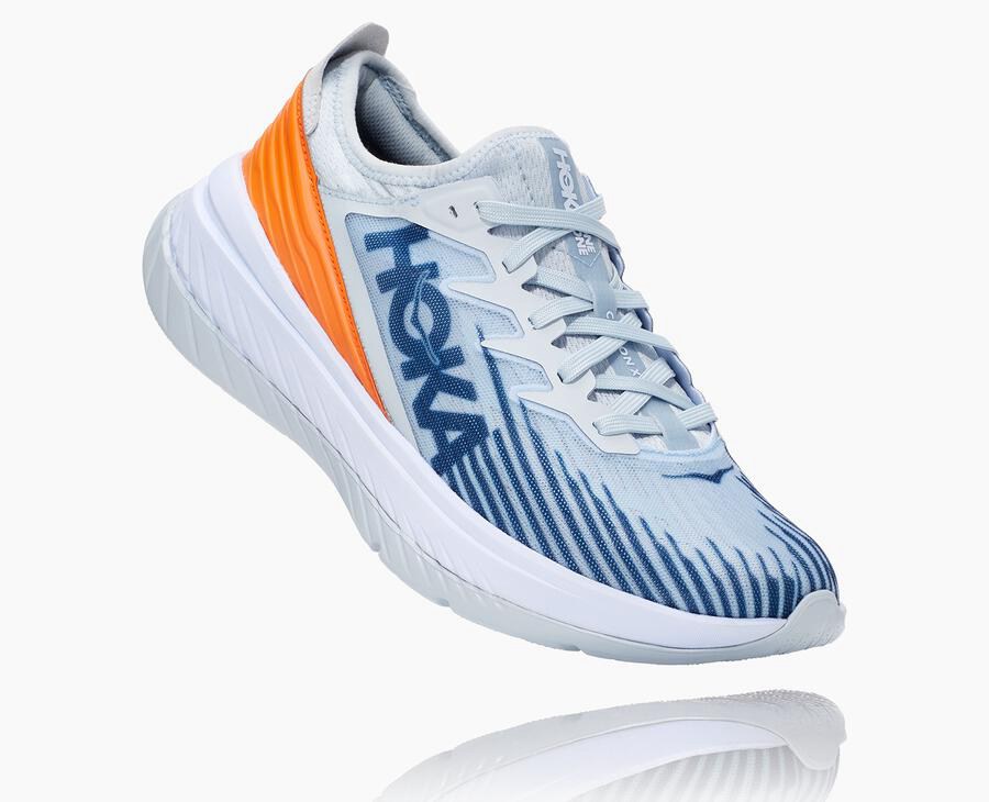 Hoka One One Koşu Ayakkabısı Erkek Beyaz/Mavi - Carbon X-Spe - VY2543896